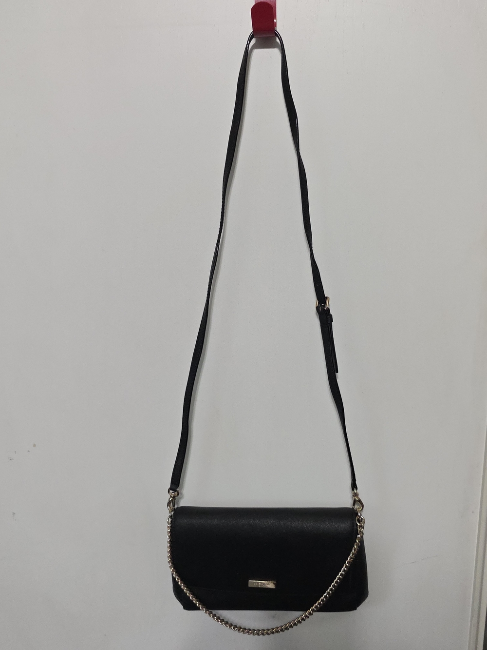 Kate Spade Black Leather Chain Shoulder Bag - Picture 6 of 8